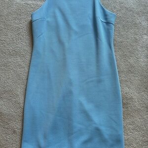 She + Sky Sky Blue Textured Midi Shift Dress